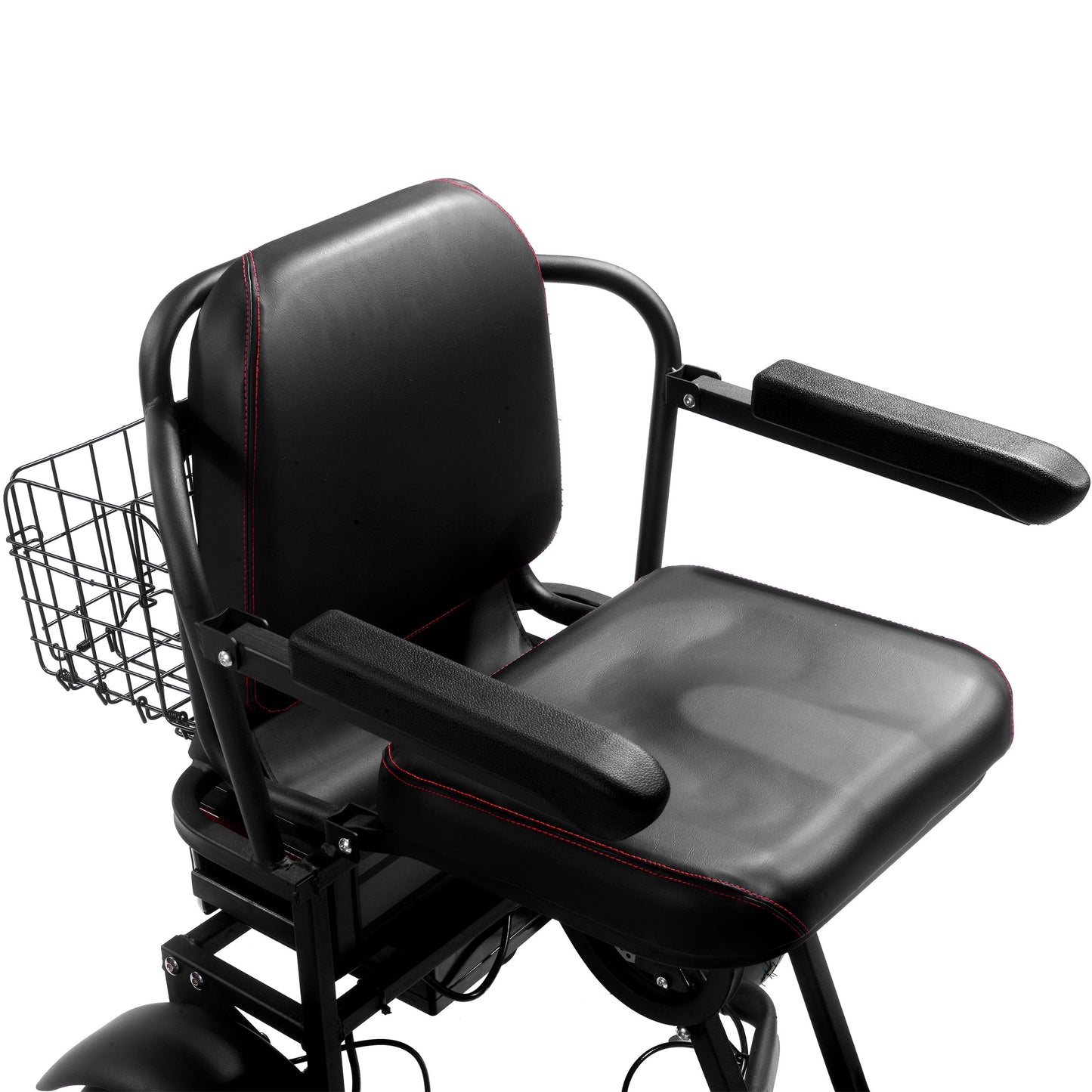 MotoTec Folding Mobility Electric Trike 48v 1000w Dual Motor Lithium Black - View 8