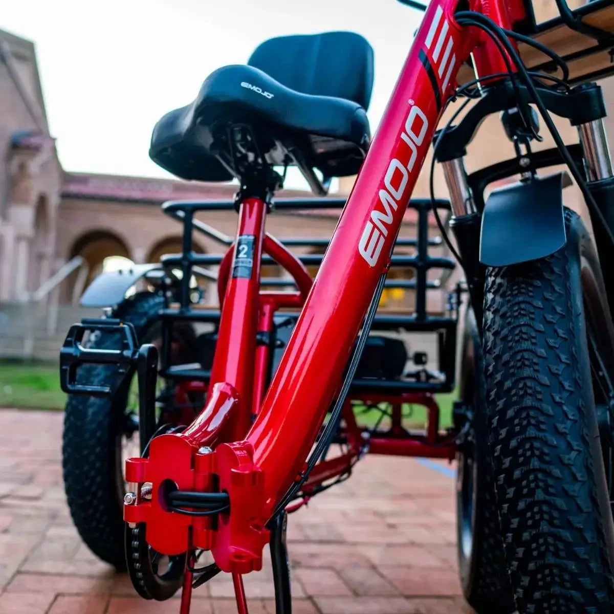 Emojo Bison Pro electric trike folded configuration