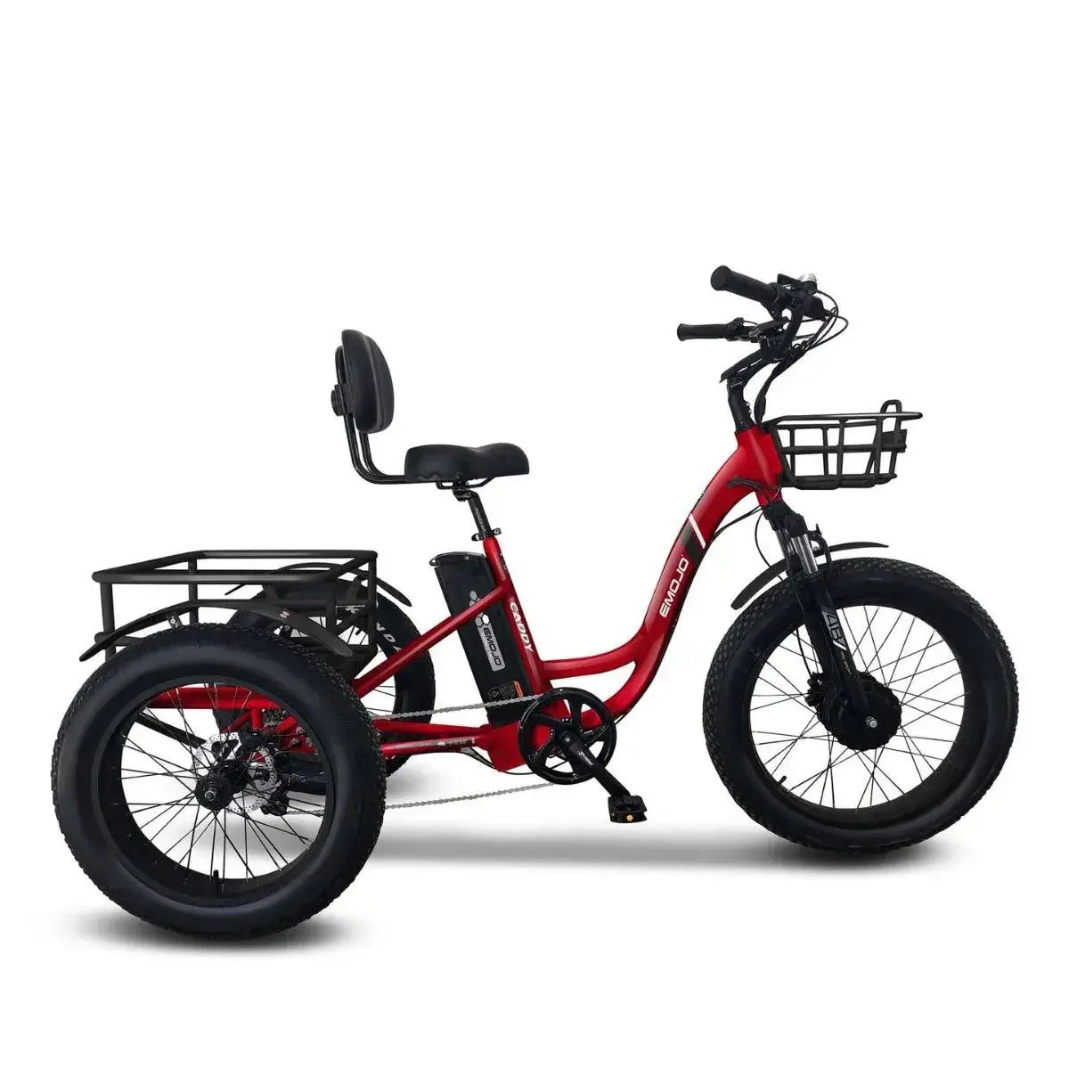 Emojo Caddy Pro electric trike red color option