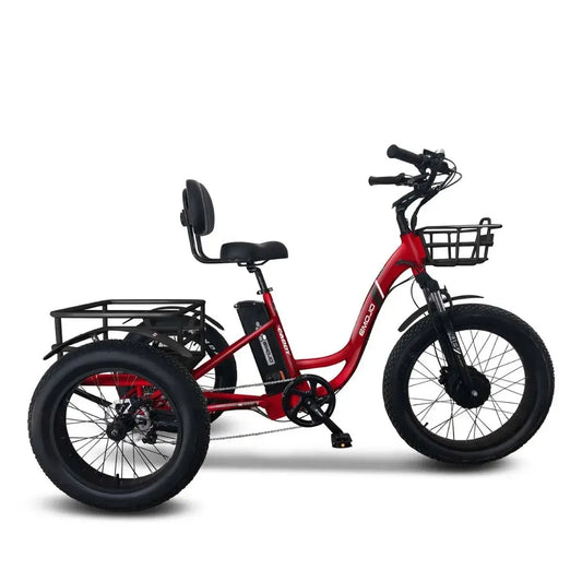Emojo Caddy Pro electric trike red color option