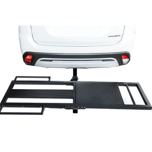 EMOJO electric bike hitch rack wheel tray detail