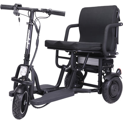 MotoTec Folding Mobility Electric Trike 48v 700w Dual Motor Lithium Black - View 5