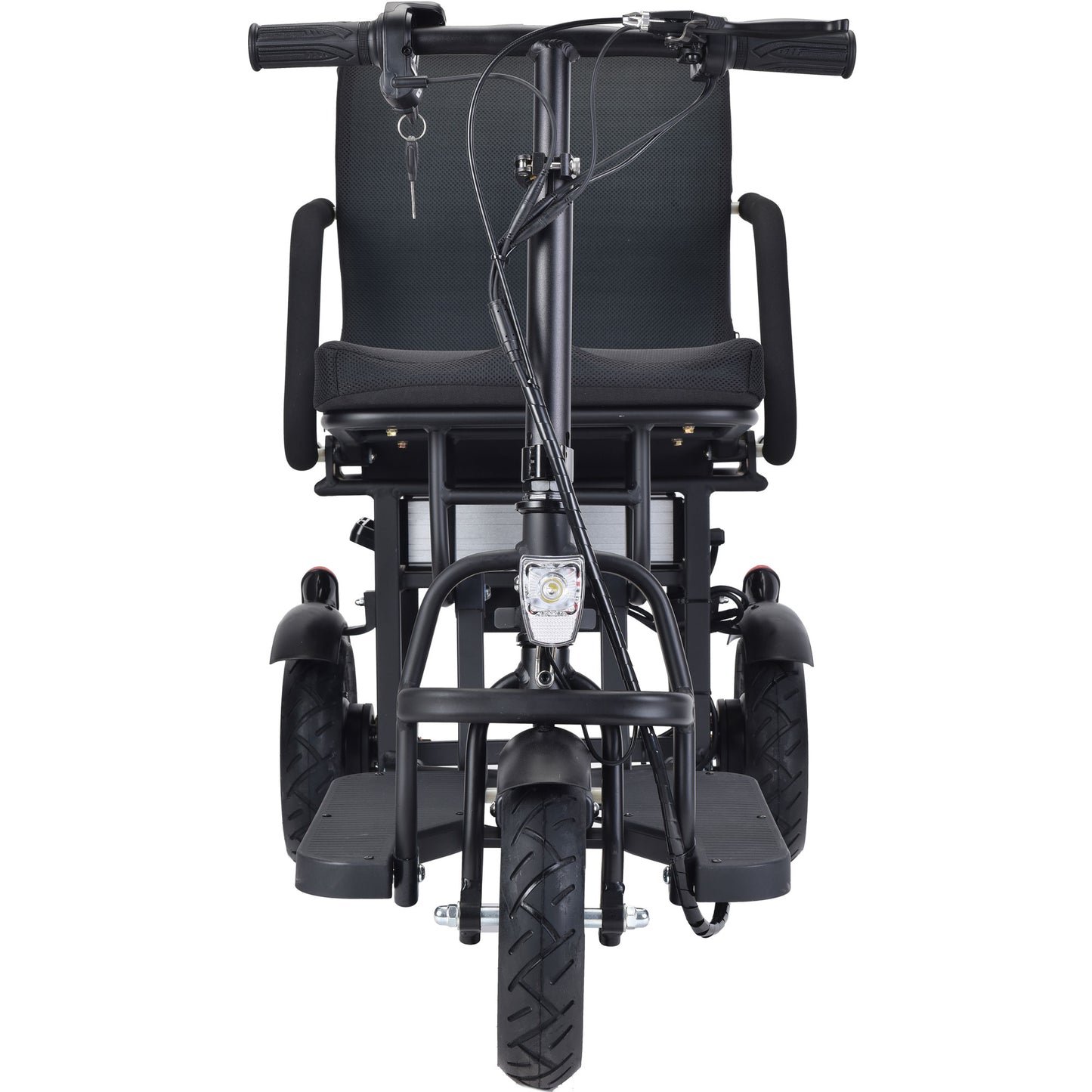 MotoTec Folding Mobility Electric Trike 48v 700w Dual Motor Lithium Black - View 4