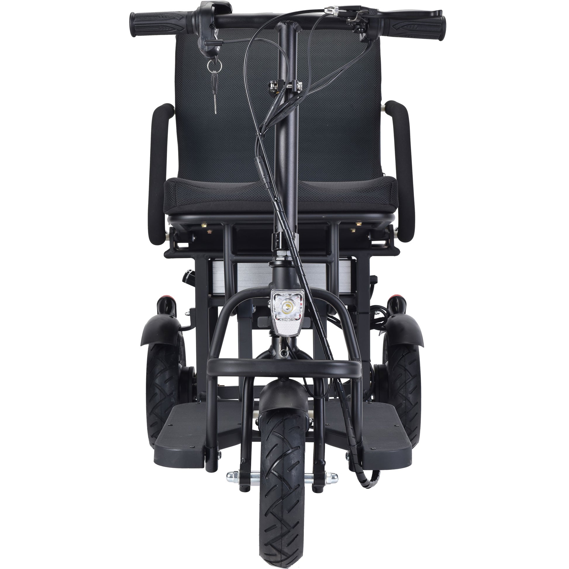 MotoTec Folding Mobility Electric Trike 48v 700w Dual Motor Lithium Black - View 4