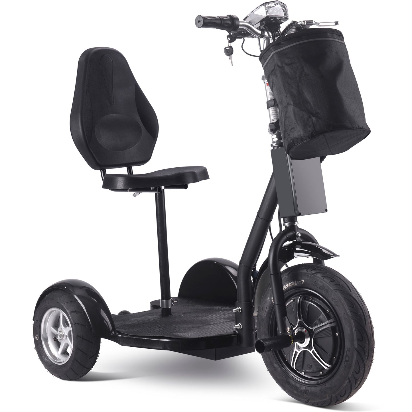 MotoTec Electric Trike 48v 1000w Lithium Black - View 3
