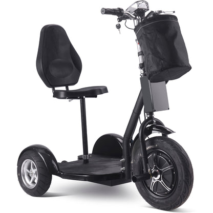 MotoTec Electric Trike 48v 1000w Lithium Black - View 3