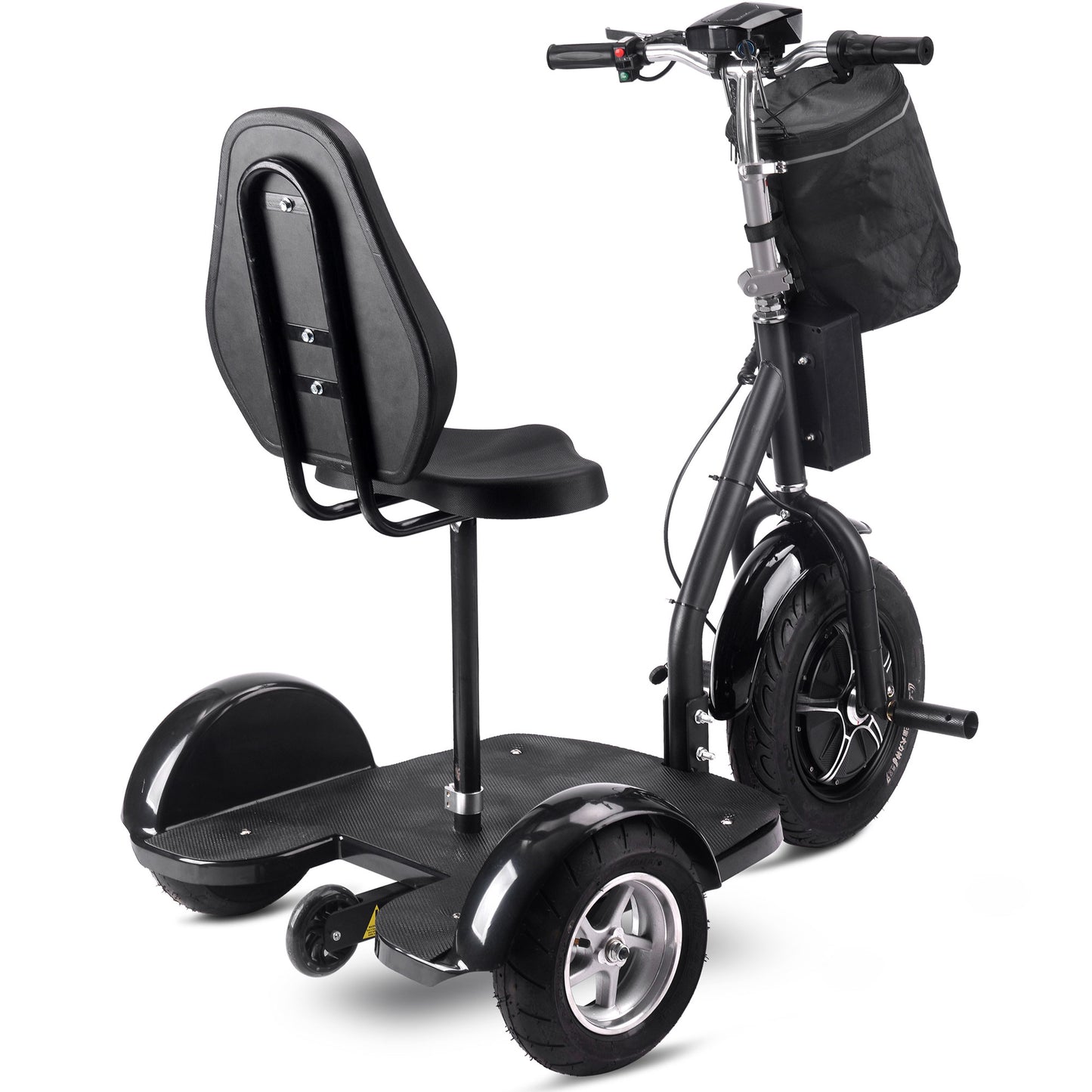 MotoTec Electric Trike 48v 1000w Lithium Black - View 4