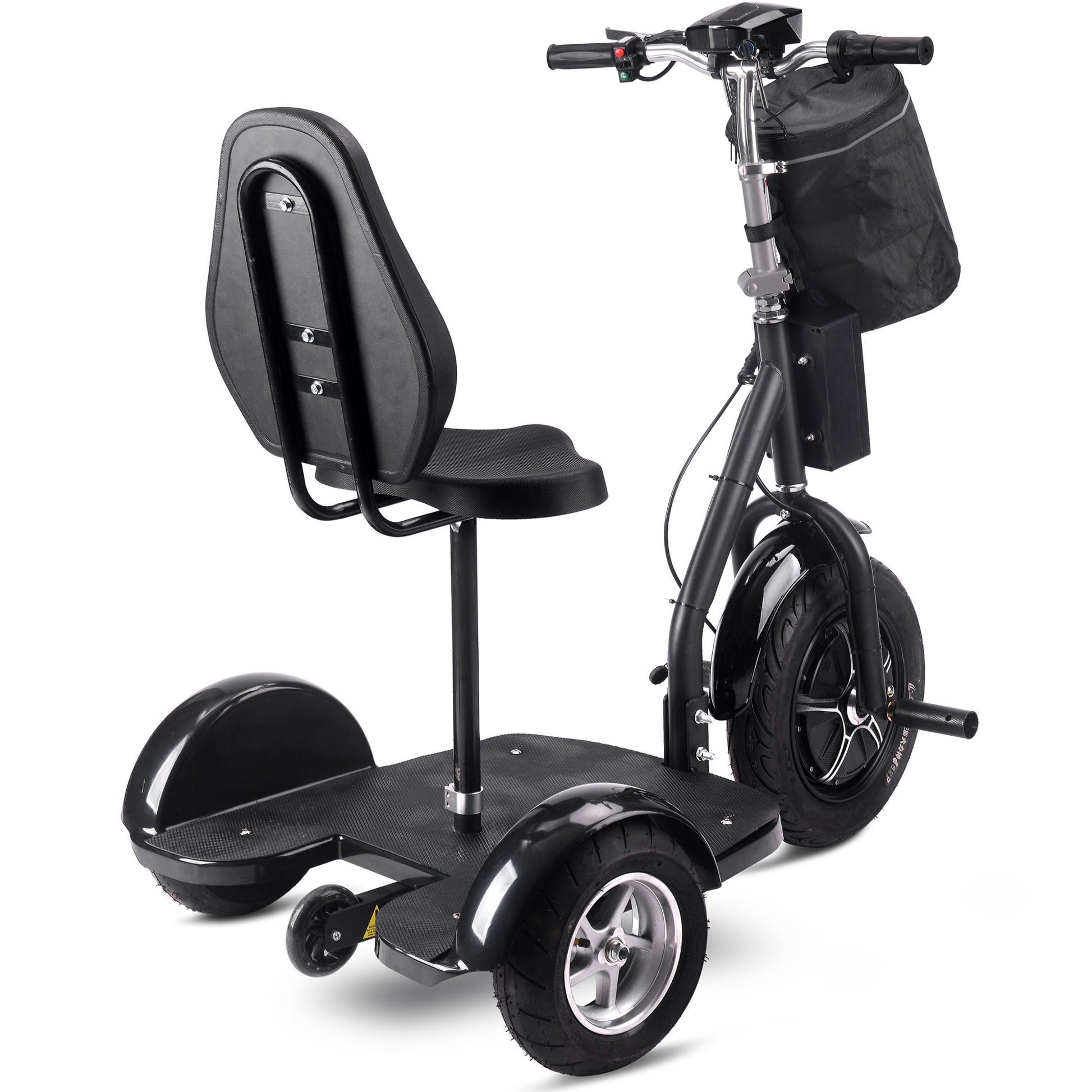 MotoTec Electric Trike 48v 1000w Lithium Black - View 4
