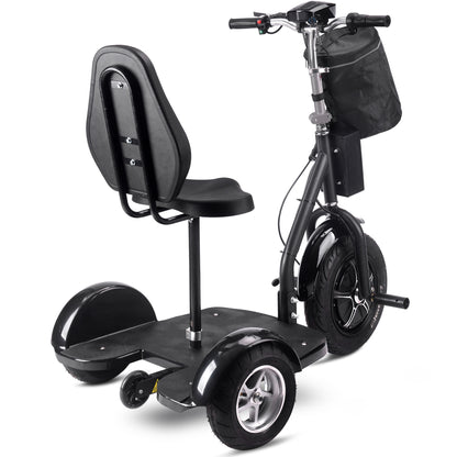 MotoTec Electric Trike 48v 1000w Lithium Black - View 4