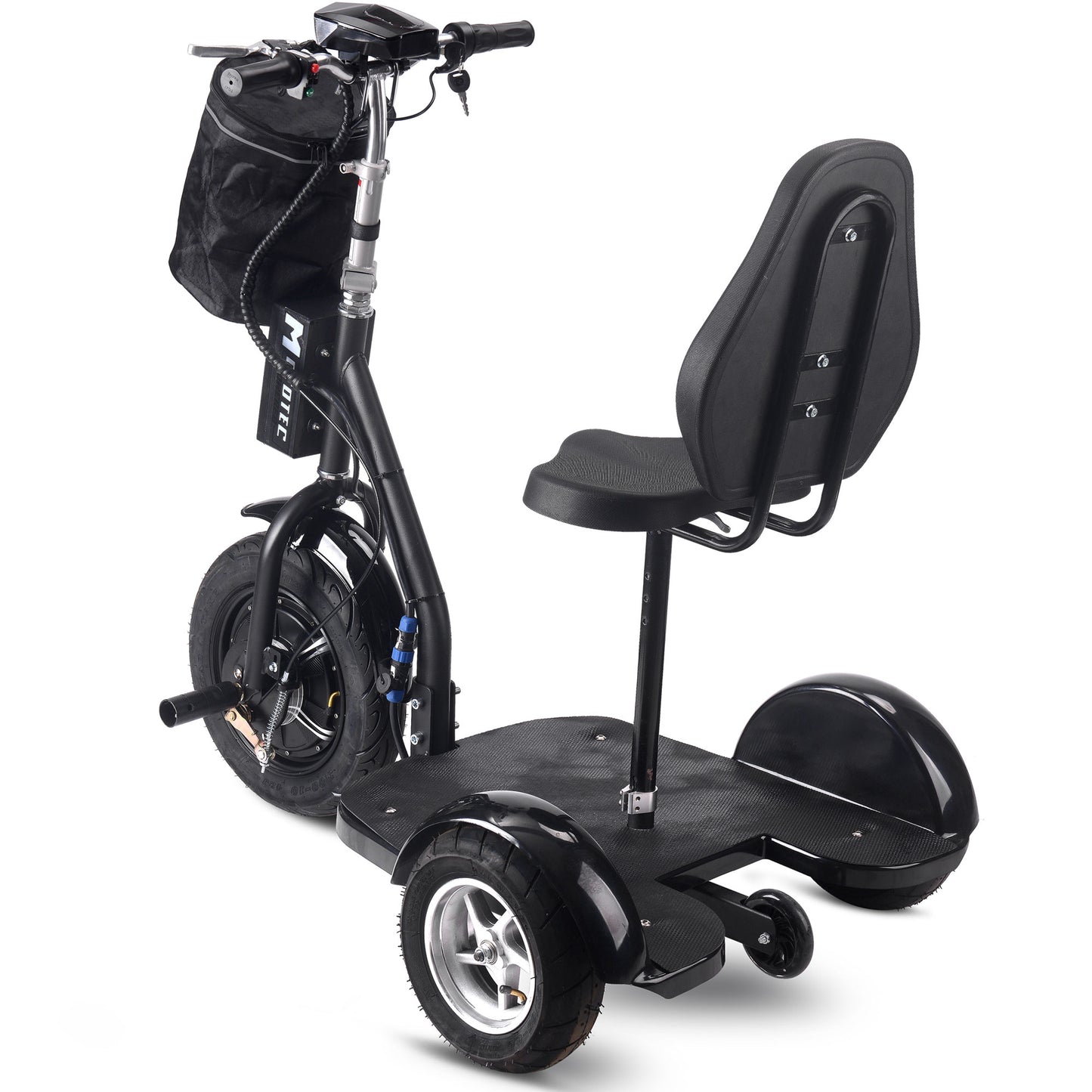 MotoTec Electric Trike 48v 1000w Lithium Black - View 5