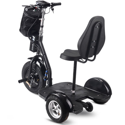 MotoTec Electric Trike 48v 1000w Lithium Black - View 5