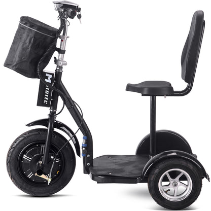 MotoTec Electric Trike 48v 1000w Lithium Black - View 6