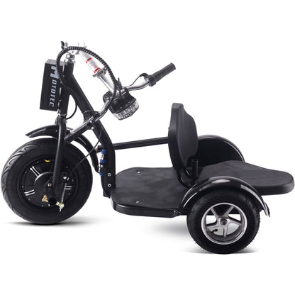 MotoTec Electric Trike 48v 1000w Lithium Black - View 7