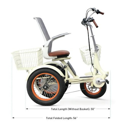 Simple Glide Dual 750W electric scooter folded view